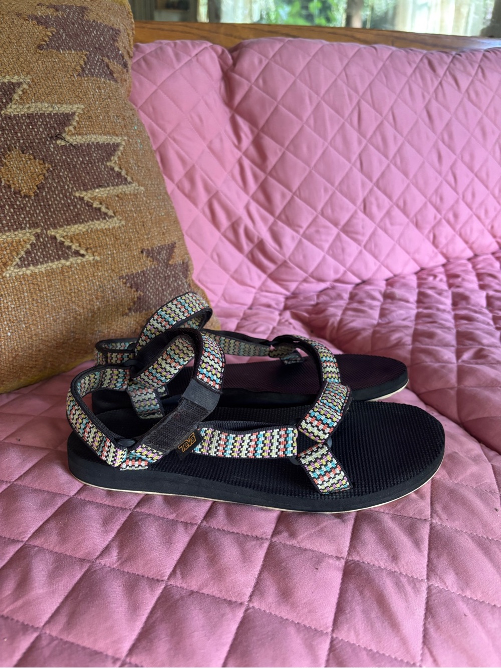 Teva Multicolor Patterned Strappy Sandals